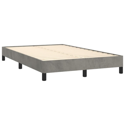 Giroletto senza Materasso Grigio Chiaro 120x190 cm Velluto