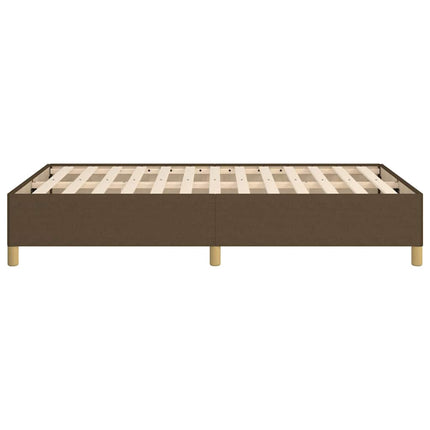 Giroletto senza Materasso Marrone Scuro 80x200 cm in Tessuto