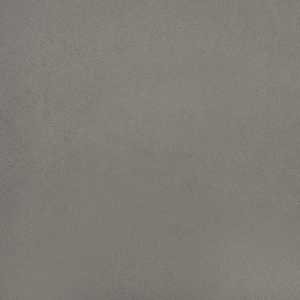 Giroletto a Molle con Materasso Grigio Chiaro 120x190cm Velluto