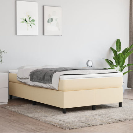 Giroletto a Molle con Materasso Crema 120x190 cm in Tessuto