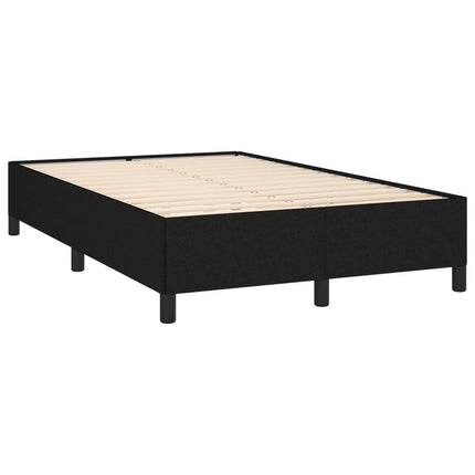 Giroletto a Molle con Materasso Nero 120x190 cm in Tessuto