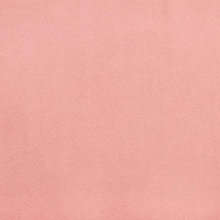 Giroletto a Molle con Materasso Rosa 120x190 cm in Velluto