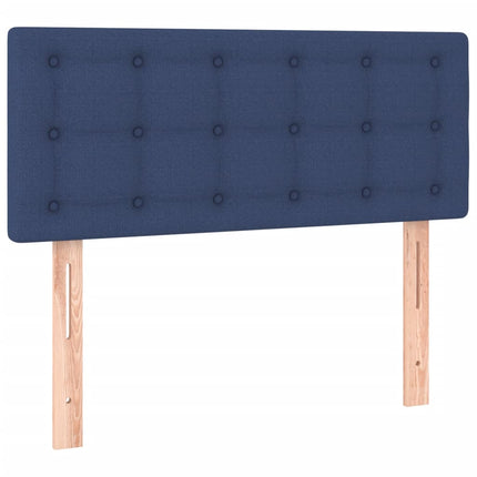 Letto a Molle con Materasso e LED Blu 120x190 cm in Tessuto