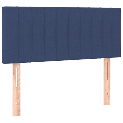 Letto a Molle con Materasso e LED Blu 120x190 cm in Tessuto