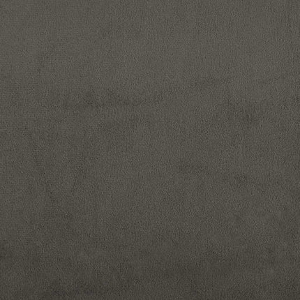 Letto a Molle Materasso e LED Grigio Scuro 120x190cm in Velluto