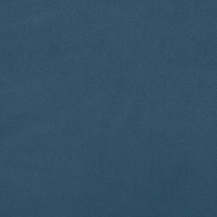 Letto a Molle Materasso e LED Blu Scuro 120x190 cm in Velluto