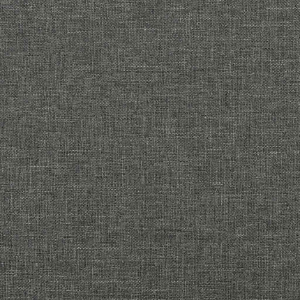 Letto a Molle Materasso e LED Grigio Scuro 120x190cm in Tessuto