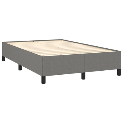 Giroletto a Molle con Materasso Grigio Scuro 120x190cm Tessuto