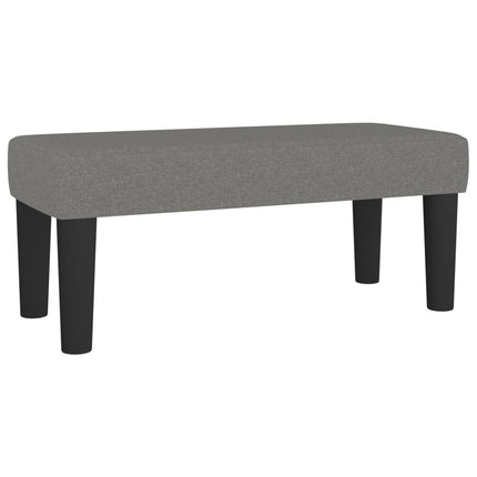 Giroletto a Molle con Materasso Grigio Scuro 120x190cm Tessuto