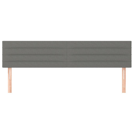 Giroletto a Molle con Materasso Grigio Scuro 120x190cm Tessuto