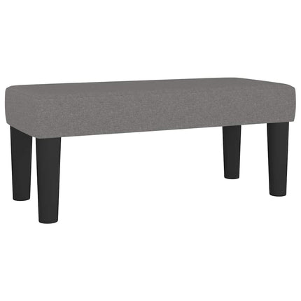 Giroletto a Molle con Materasso Grigio Scuro 120x190cm Tessuto