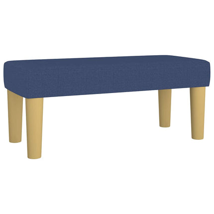 Giroletto a Molle con Materasso Blu 120x190 cm in Tessuto
