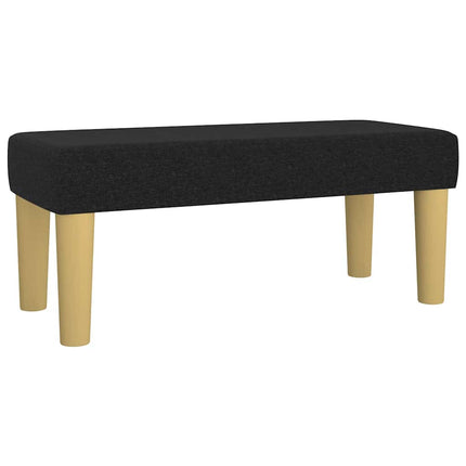 Giroletto a Molle con Materasso Nero 120x190 cm in Tessuto