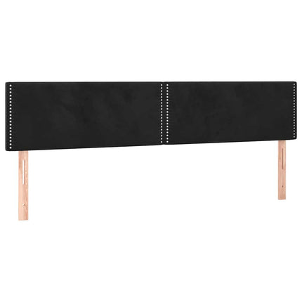 Giroletto a Molle con Materasso Nero 120x190 cm in Velluto