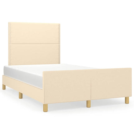 Giroletto senza Materasso Crema 120x190cm in Tessuto