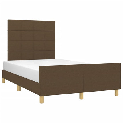 Giroletto senza Materasso Marrone Scuro 80x200 cm in Tessuto