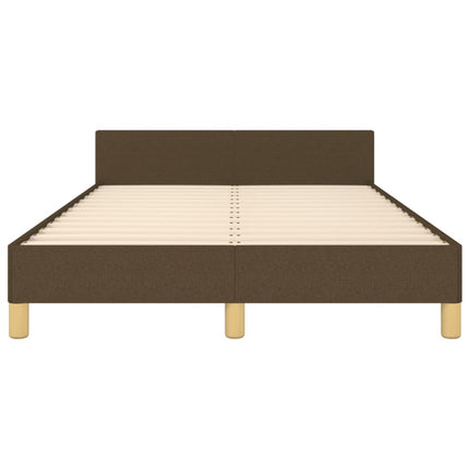 Giroletto senza Materasso Marrone Scuro 80x200 cm in Tessuto