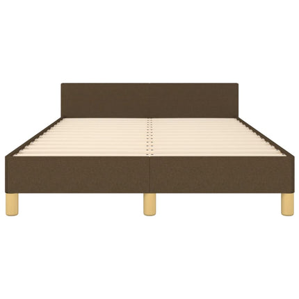 Giroletto senza Materasso Marrone Scuro 80x200 cm in Tessuto
