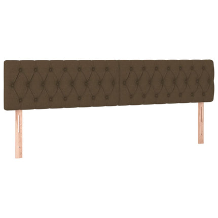 Giroletto senza Materasso Marrone Scuro 80x200 cm in Tessuto