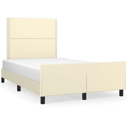 Giroletto senza Materasso Crema 120x190 cm Similpelle