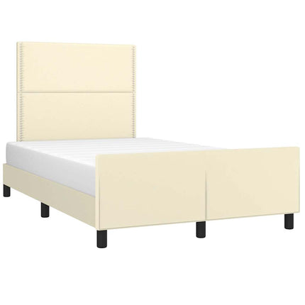 Giroletto senza Materasso Crema 120x190 cm Similpelle