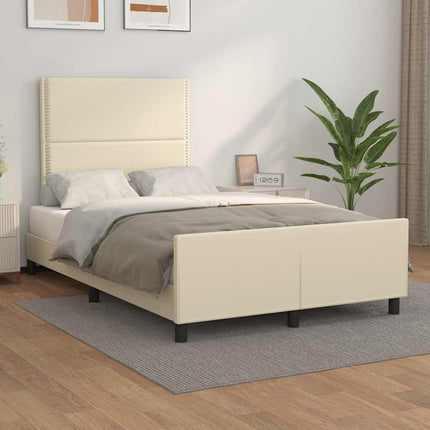 Giroletto senza Materasso Crema 120x190 cm Similpelle