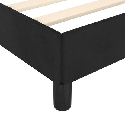 Giroletto senza Materasso Nero 120x190 cm Velluto