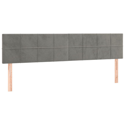 Giroletto senza Materasso Grigio Chiaro 120x190 cm Velluto