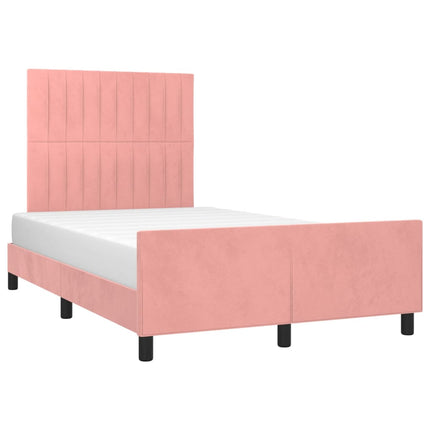 Giroletto senza Materasso Rosa 120x190 cm Velluto