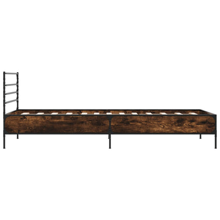 Giroletto Rovere Fumo 90x200 cm in Legno Multistrato e Metallo