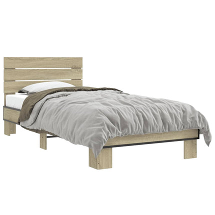 Giroletto Rovere Sonoma 100x200 cm Legno Multistrato e Metallo