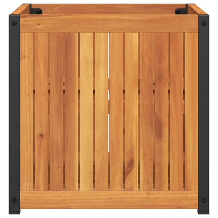 Fioriera da Giardino 45x45x44 cm in Legno Massello di Acacia