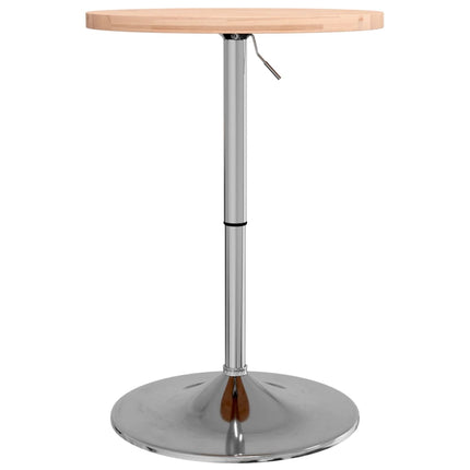 Tavolino da Bar Ã˜50x90,5 cm in Legno Massello di Faggio