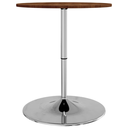 Tavolino da Bar Marrone Scuro Ø60x89,5 cm Legno Massello Rovere