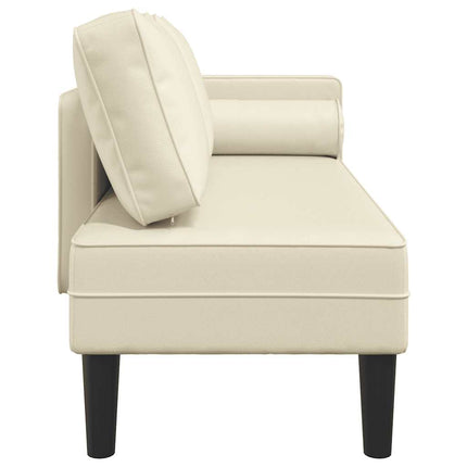 Sdraio con Cuscini Crema in Similpelle