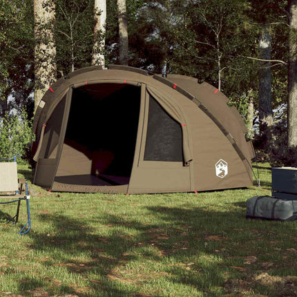 Tenda da Pesca per 4 Persone Verde Oliva Impermeabile