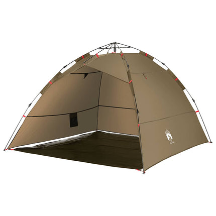 Tenda da Pesca 4 Persone Verde Oliva a Rilascio Rapido