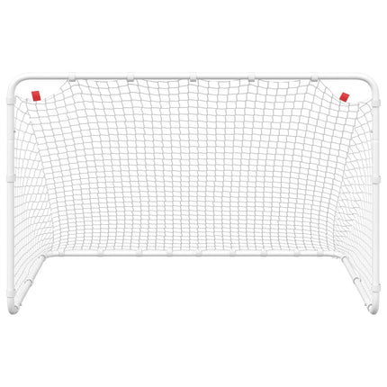 Porta da Calcio Bianca 122x81x81 cm in Acciaio
