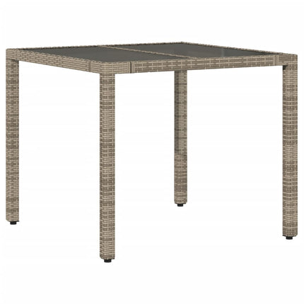 Set BistrÃ² da Giardino 5 pz con Cuscini in Polyrattan Grigio