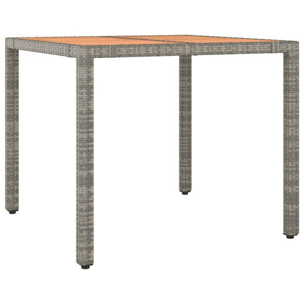 Set BistrÃƒÂ² da Giardino 3 pz con Cuscini in Polyrattan Grigio