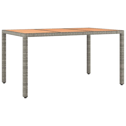 Set BistrÃ² da Giardino 5 pz con Cuscini in Polyrattan Grigio