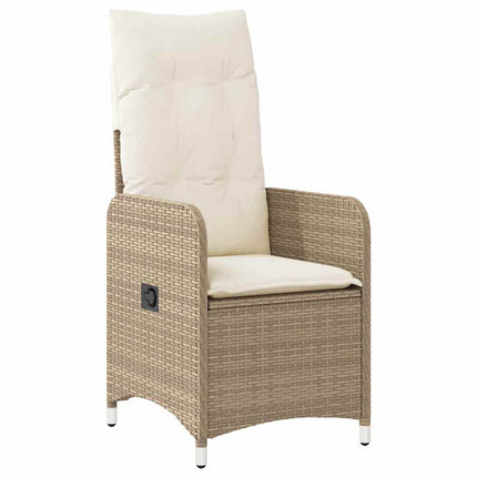 Set da BistrÃƒÂ² da Giardino 3 pz con Cuscini Beige in Polyrattan