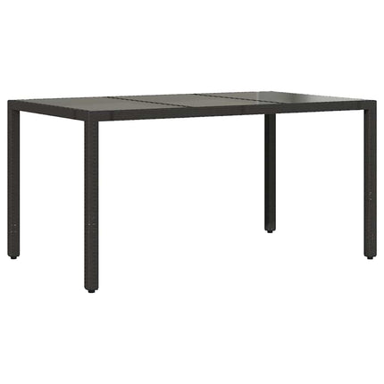 Set da BistrÃƒÂ² da Giardino 7 pz con Cuscini Nero in Polyrattan