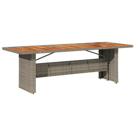 Set BistrÃ² da Giardino 11 pz con Cuscini in Polyrattan Grigio