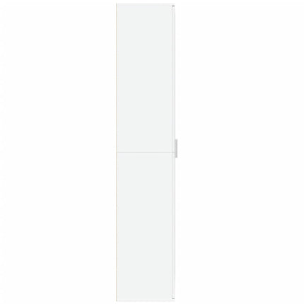 Credenza Bianca 80x35x180 cm in Legno Multistrato