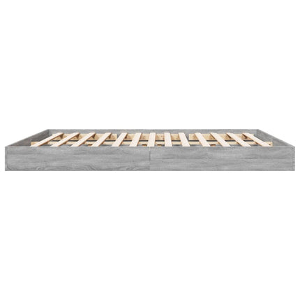 Giroletto senza Materasso Grigio Sonoma 180x200 cm Truciolato