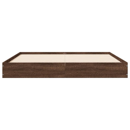 Giroletto senza Materasso Rovere Marrone 120x200 cm Truciolato