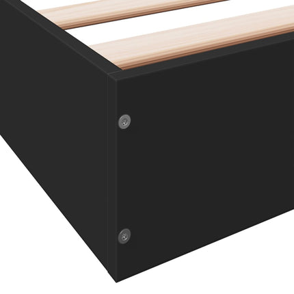 Giroletto Nero 90x190 cm in Legno Multistrato