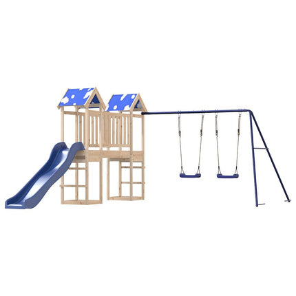 Set da Gioco da Esterno in Legno Massello di Pino
