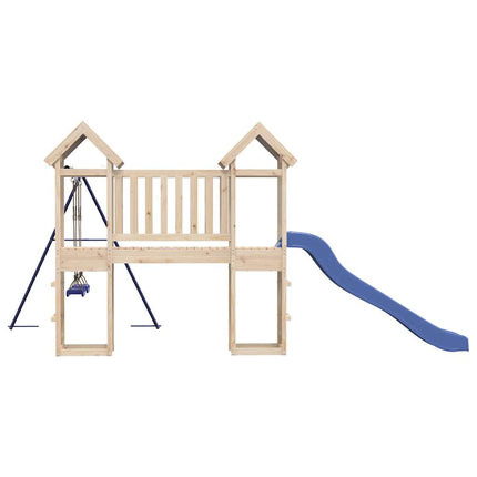 Set da Gioco da Esterno in Legno Massello di Pino